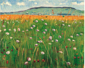 Ferdinand Hodler Wiesenstück 1900/1902 Kunstdruck 60x48cm | Yourdecoration.de
