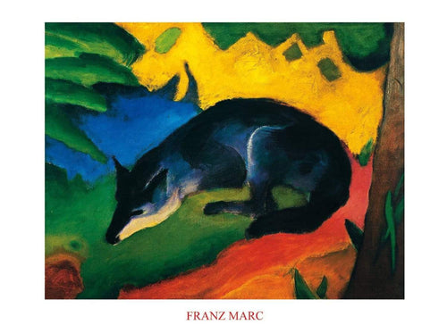 Franz Marc Fuchs Kunstdruck 80x60cm | Yourdecoration.de