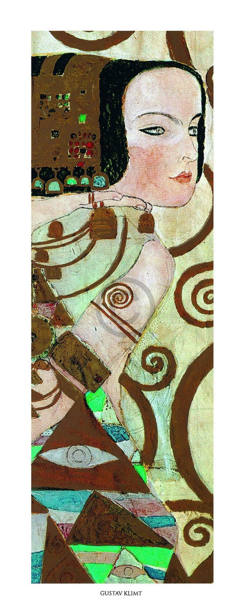 Gustav Klimt L'attesa Kunstdruck 20x50cm | Yourdecoration.de