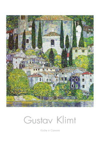 Gustav Klimt Kirche in Cassone Kunstdruck 70x100cm | Yourdecoration.de