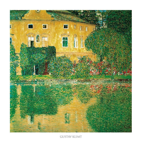 Gustav Klimt Schlosskammer on Attersee Kunstdruck 70x70cm | Yourdecoration.de