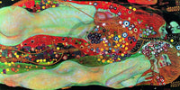Gustav Klimt Wasserschlangen II Kunstdruck 100x50cm | Yourdecoration.de