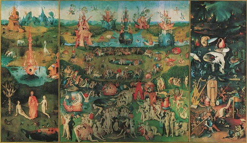 Hieronymus Bosch Garden of earthly Delight Kunstdruck 116x67cm | Yourdecoration.de