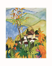 Hermann Hesse Dorf über dem See Kunstdruck 56x71cm | Yourdecoration.de