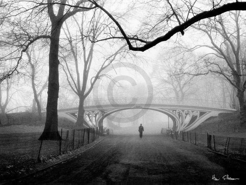 Henri Silberman Gothic Bridge, Central Park NYC Kunstdruck 80x60cm | Yourdecoration.de