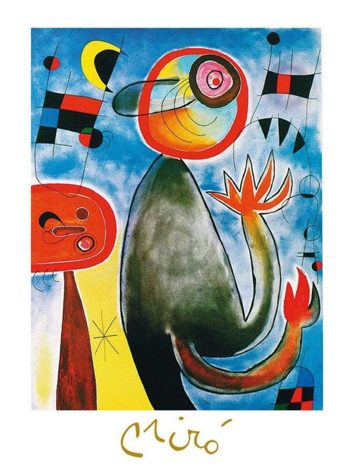 Joan Miro Les echelles en roue Kunstdruck 60x80cm | Yourdecoration.de