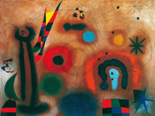 Joan Miro Libelle mit roten Flügeln Kunstdruck 80x60cm | Yourdecoration.de