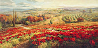Roberto Lombardi Red Poppy Panorama Kunstdruck 120x60cm | Yourdecoration.de