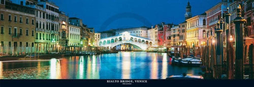 John Lawrence Rialto Bridge, Venice Kunstdruck 95x33cm | Yourdecoration.de
