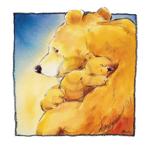 Makiko Mother Bear's Love I Kunstdruck 30x30cm | Yourdecoration.de