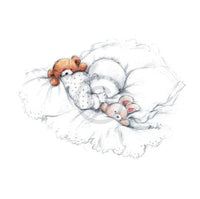 Makiko Sleepy Time III Kunstdruck 30x30cm | Yourdecoration.de