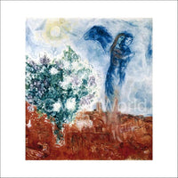 Marc Chagall Die Liebenden Ã¼ber St.Paul Kunstdruck 70x70cm | Yourdecoration.de