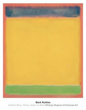 Mark Rothko Untitled Blue, Yellow, Green, Red Kunstdruck 71x91cm | Yourdecoration.de