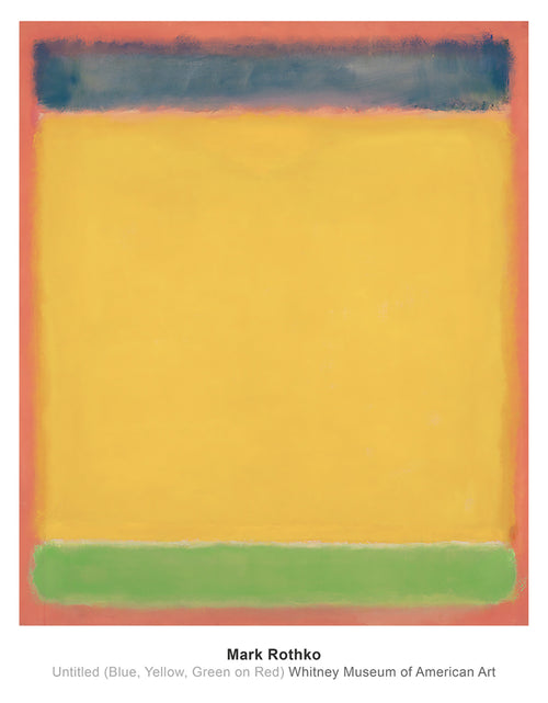 Mark Rothko Untitled Blue, Yellow, Green, Red Kunstdruck 71x91cm | Yourdecoration.de