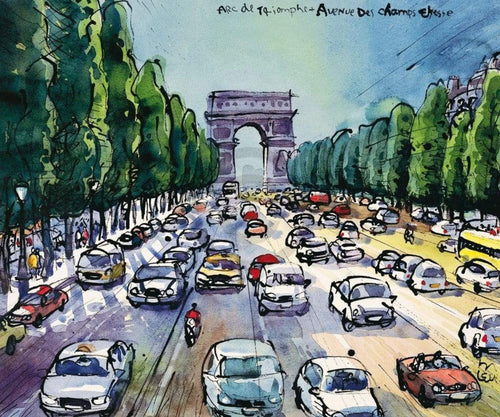 Michael Leu Arc de Triomphe Kunstdruck 60x50cm | Yourdecoration.de