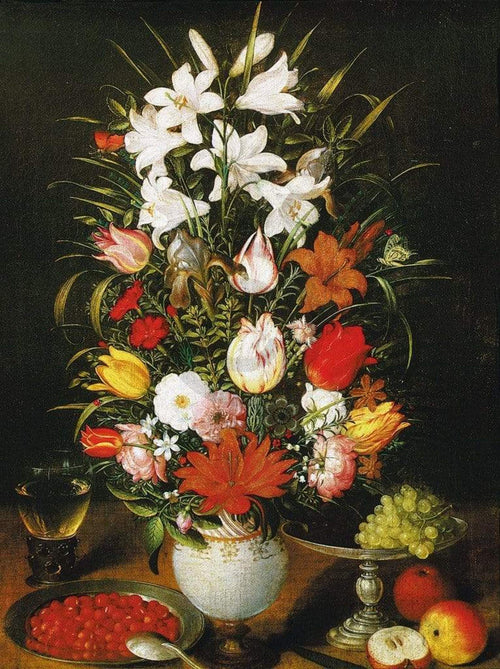 Pieter D. J. Brueghel Vaso ornato di fiori Kunstdruck 60x80cm | Yourdecoration.de