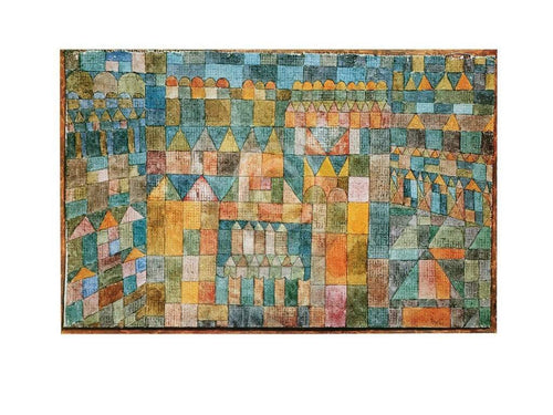 Paul Klee Quartiere Kunstdruck 80x60cm | Yourdecoration.de