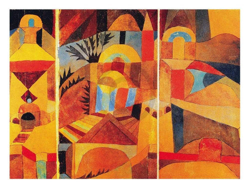 Paul Klee Il giardino del tempio Kunstdruck 80x60cm | Yourdecoration.de