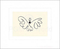 Pablo Picasso Le Papillon Kunstdruck 50x60cm | Yourdecoration.de