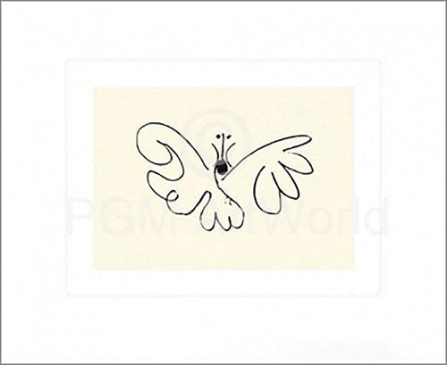 Pablo Picasso Le Papillon Kunstdruck 50x60cm | Yourdecoration.de