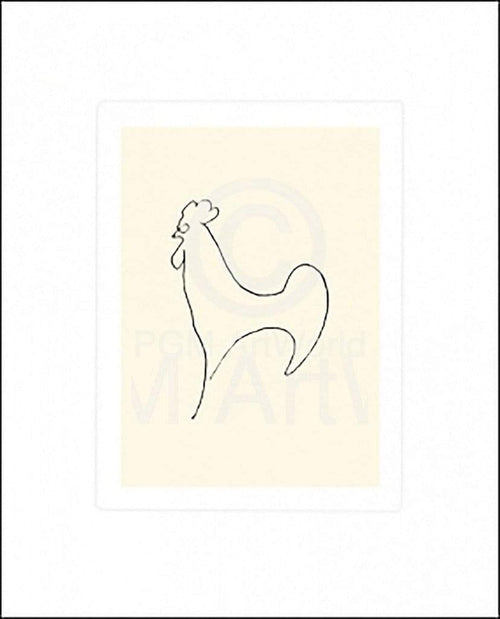 Pablo Picasso Coq Detail Kunstdruck 50x60cm | Yourdecoration.de