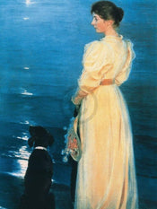 Peter Severin Krøyer Summer evening at Skagen Kunstdruck 60x80cm | Yourdecoration.de