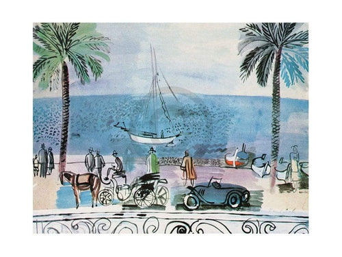 Raoul Dufy Promenade a Nice Kunstdruck 80x60cm | Yourdecoration.de