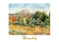 Auguste Renoir Il mont Sainte Victoire Kunstdruck 70x50cm | Yourdecoration.de