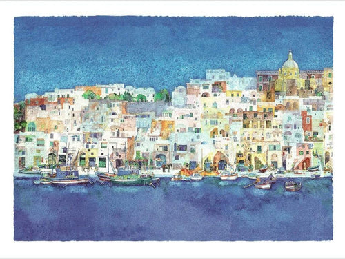 Ralf Westphal Corricella, Insel Procida Kunstdruck 40x30cm | Yourdecoration.de