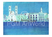 Ralf Westphal Weisse Hafenstadt in Apulien Kunstdruck 40x30cm | Yourdecoration.de