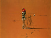 Salvador Dali Female with Head of Flowers Kunstdruck 80x60cm | Yourdecoration.de