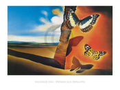 Salvador Dali Paysage aux Papillons Kunstdruck 80x60cm | Yourdecoration.de