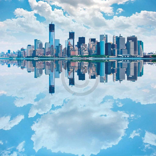 Shutterstock Lower Manhatten Skyline Kunstdruck 70x70cm | Yourdecoration.de