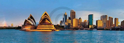 Shutterstock Sydney circular quay panorama Kunstdruck 95x33cm | Yourdecoration.de