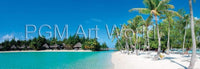Shutterstock Beautiful beach on Bora Bora Kunstdruck 95x33cm | Yourdecoration.de