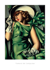 Tamara De Lempicka Young Lady with Gloves Kunstdruck 50x70cm | Yourdecoration.de