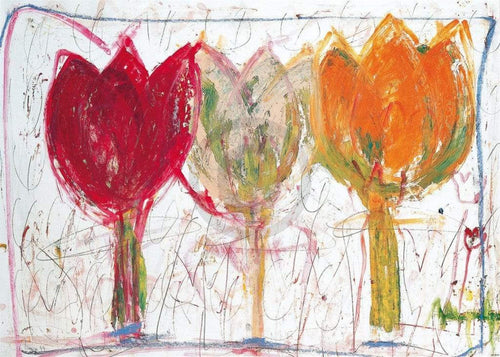 Ursula Meyer Petersen 3 Tulips Kunstdruck 70x50cm | Yourdecoration.de