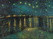 Vincent Van Gogh Notte stellata Kunstdruck 80x60cm | Yourdecoration.de