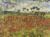 Vincent Van Gogh Field of Poppies Kunstdruck 80x60cm | Yourdecoration.de