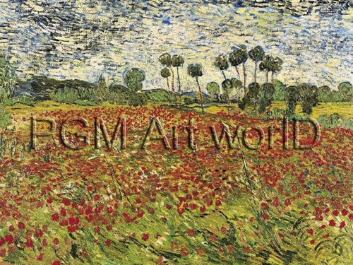 Vincent Van Gogh Field of Poppies Kunstdruck 80x60cm | Yourdecoration.de