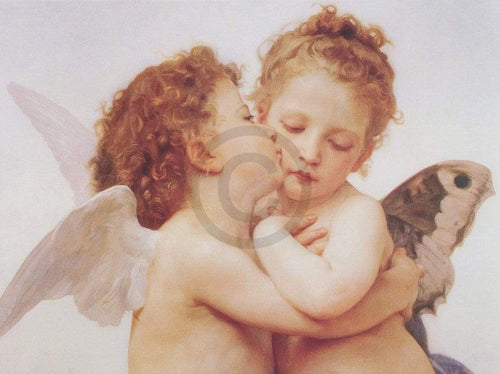 William Bouguereau The first Kiss Kunstdruck 80x60cm | Yourdecoration.de