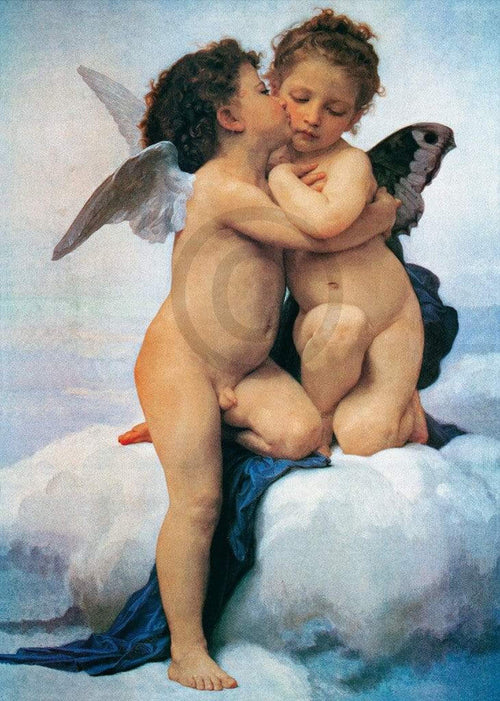 William Bouguereau First Kiss Kunstdruck 50x70cm | Yourdecoration.de