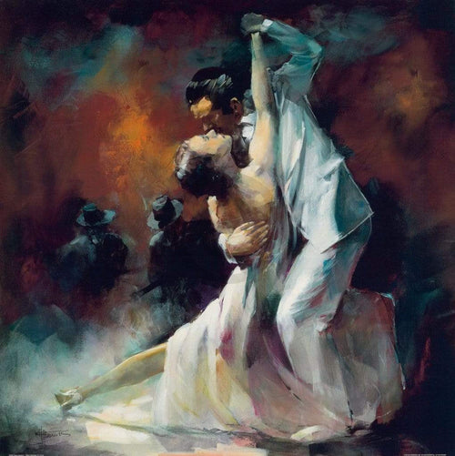 Willem Haenraets Tango Argentino I Kunstdruck 70x70cm | Yourdecoration.de