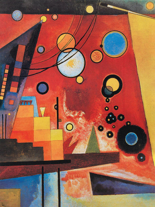 Wassily Kandinsky Schweres Rot Kunstdruck 60x80cm | Yourdecoration.de