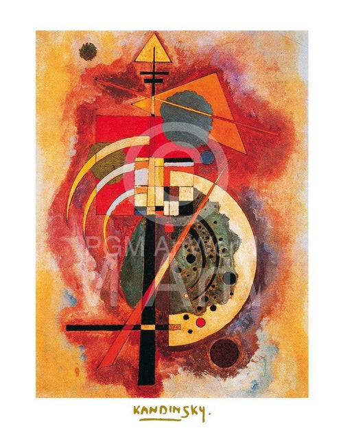 Wassily Kandinsky Hommage a Grohmann Kunstdruck 40x50cm | Yourdecoration.de