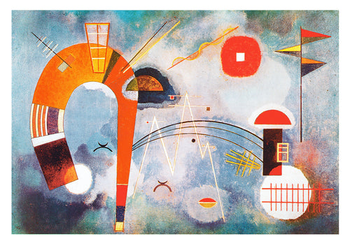Wassily Kandinsky Rond et pointu Kunstdruck 100x70cm | Yourdecoration.de