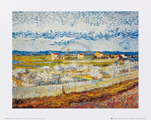 Vincent Van Gogh Pesco in fiore Kunstdruck 30x24cm | Yourdecoration.de