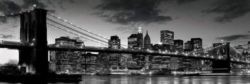 Pyramid Brooklyn Bridge at Dusk Poster 91,5x30,5cm | Yourdecoration.de