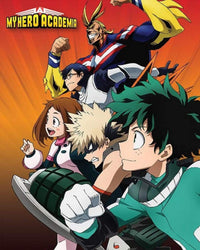 Pyramid My Hero Academia Heroes to Action Poster 40x50cm | Yourdecoration.de