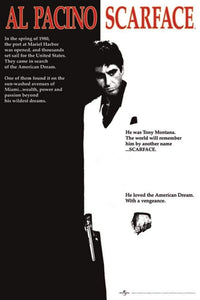 Pyramid Scarface One Sheet Poster 61x91,5cm | Yourdecoration.de